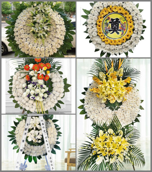 山东济宁嘉祥县马集镇寺后李村花圈速递